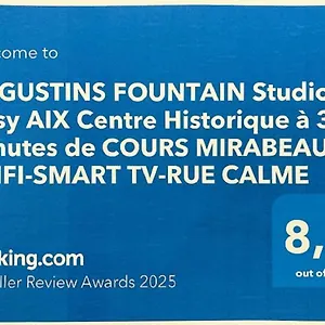  Apartment Augustins Fountain Studio: Cozy Historic Aix Center Retreat
